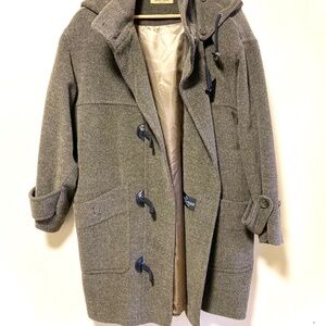 Henry White Wool Hooded Coat EU Small
